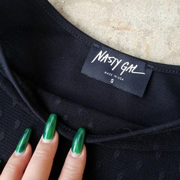 Nasty Gal Black A-Line Midi Dress - Picture 4 of 5